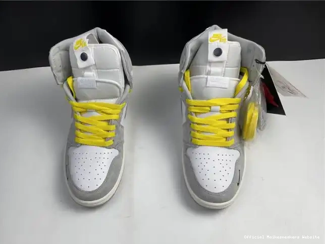 Official Maikesneakers Air High CW6576-100 Switch 1 Jordan Smoke Light 0511